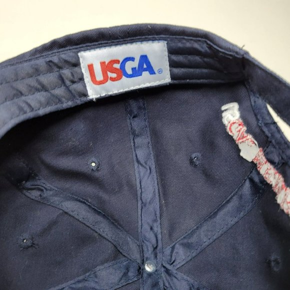 U.S. Open 2011 Congressional Strapback Hat Golf Cap Embroidered Logo Blue USGA - Picture 6 of 7